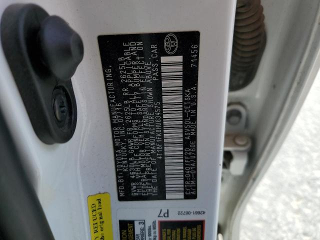 Photo 12 VIN: 4T1BF1FK0HU634575 - TOYOTA CAMRY 