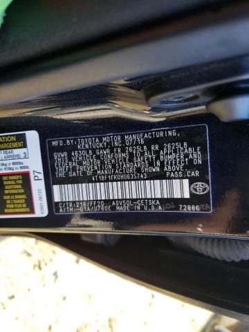 Photo 9 VIN: 4T1BF1FK0HU635743 - TOYOTA CAMRY LE 