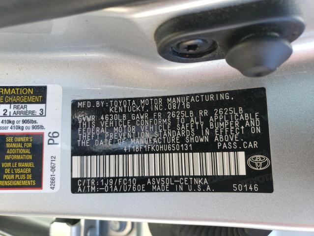 Photo 11 VIN: 4T1BF1FK0HU650131 - TOYOTA CAMRY 