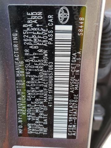 Photo 11 VIN: 4T1BF1FK0HU657063 - TOYOTA CAMRY LE 