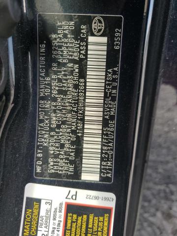 Photo 12 VIN: 4T1BF1FK0HU692668 - TOYOTA CAMRY LE 