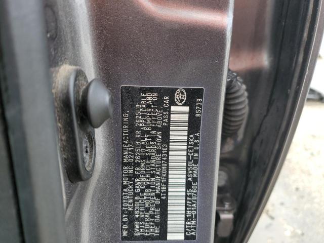 Photo 12 VIN: 4T1BF1FK0HU743103 - TOYOTA CAMRY LE 