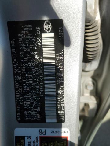 Photo 12 VIN: 4T1BF1FK1CU023253 - TOYOTA CAMRY 