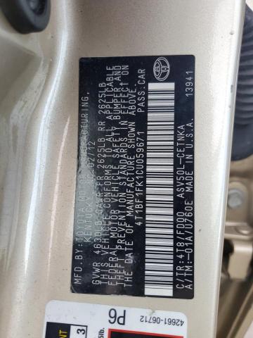 Photo 11 VIN: 4T1BF1FK1CU059671 - TOYOTA CAMRY BASE 