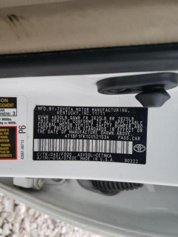 Photo 9 VIN: 4T1BF1FK1CU521534 - TOYOTA CAMRY BASE 