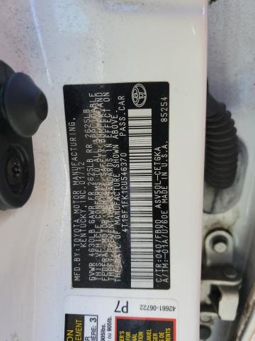 Photo 11 VIN: 4T1BF1FK1CU546370 - TOYOTA CAMRY BASE 