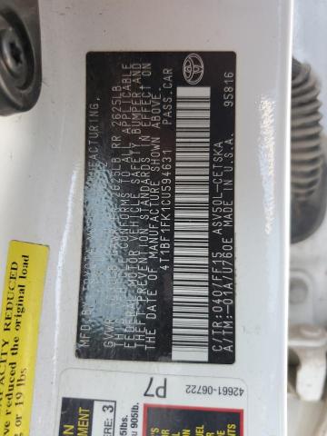 Photo 9 VIN: 4T1BF1FK1CU594631 - TOYOTA CAMRY BASE 