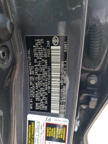 Photo 11 VIN: 4T1BF1FK1CU617521 - TOYOTA CAMRY BASE 