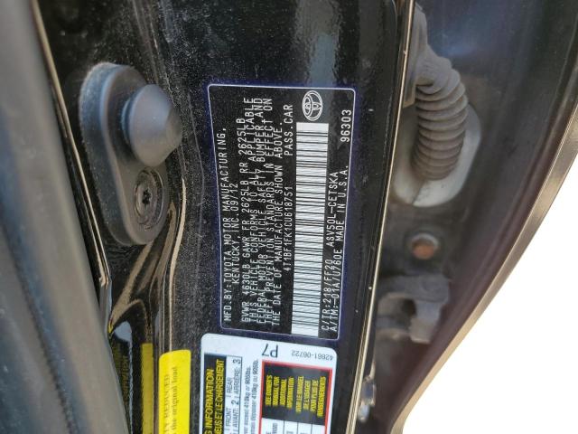 Photo 11 VIN: 4T1BF1FK1CU618751 - TOYOTA CAMRY BASE 