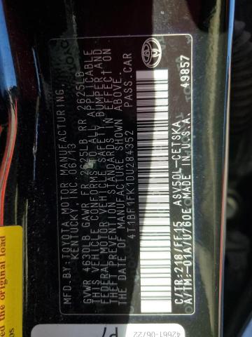 Photo 12 VIN: 4T1BF1FK1DU284352 - TOYOTA CAMRY 