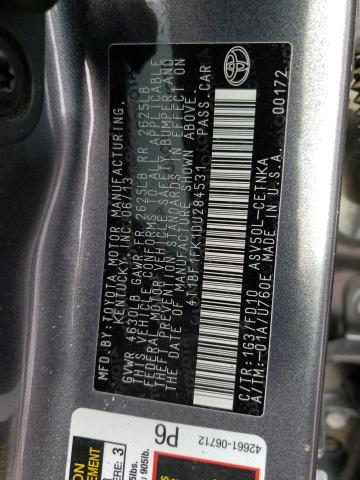 Photo 11 VIN: 4T1BF1FK1DU284531 - TOYOTA CAMRY L 