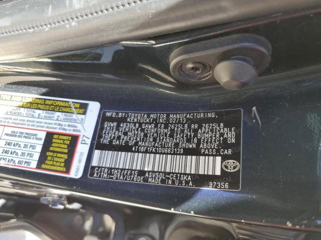 Photo 9 VIN: 4T1BF1FK1DU663139 - TOYOTA CAMRY L 