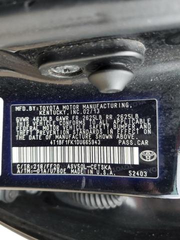 Photo 12 VIN: 4T1BF1FK1DU665943 - TOYOTA CAMRY 