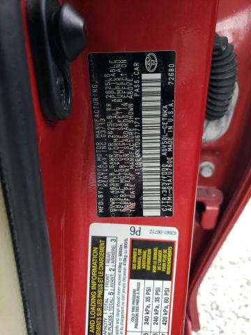 Photo 9 VIN: 4T1BF1FK1DU677171 - TOYOTA CAMRY L 