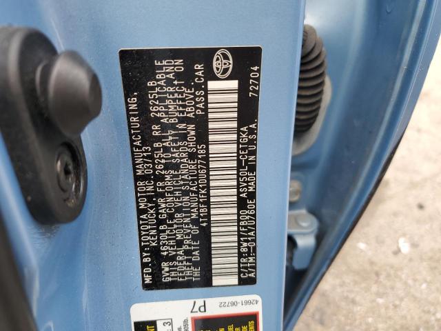 Photo 11 VIN: 4T1BF1FK1DU677185 - TOYOTA CAMRY L 