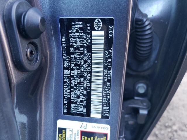 Photo 11 VIN: 4T1BF1FK1EU350979 - TOYOTA CAMRY L 