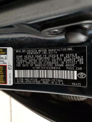 Photo 11 VIN: 4T1BF1FK1EU388244 - TOYOTA CAMRY 