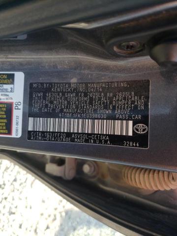 Photo 9 VIN: 4T1BF1FK1EU398630 - TOYOTA CAMRY L 