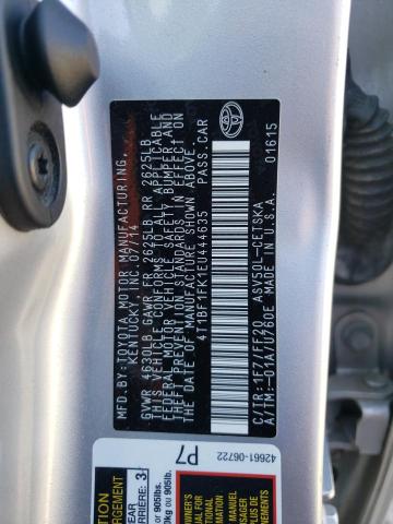 Photo 12 VIN: 4T1BF1FK1EU444635 - TOYOTA CAMRY L 