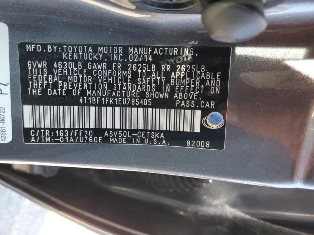 Photo 11 VIN: 4T1BF1FK1EU785405 - TOYOTA CAMRY L 