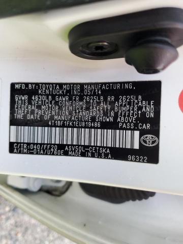 Photo 11 VIN: 4T1BF1FK1EU819486 - TOYOTA CAMRY L 