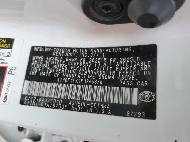 Photo 11 VIN: 4T1BF1FK1EU845876 - TOYOTA CAMRY 