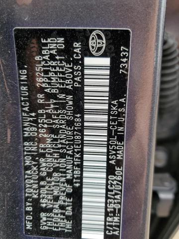 Photo 12 VIN: 4T1BF1FK1EU871684 - TOYOTA CAMRY 