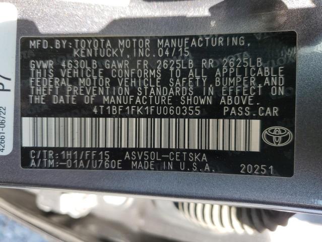 Photo 11 VIN: 4T1BF1FK1FU060355 - TOYOTA CAMRY 