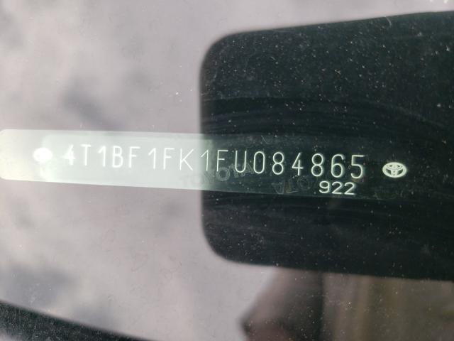 Photo 9 VIN: 4T1BF1FK1FU084865 - TOYOTA CAMRY LE 