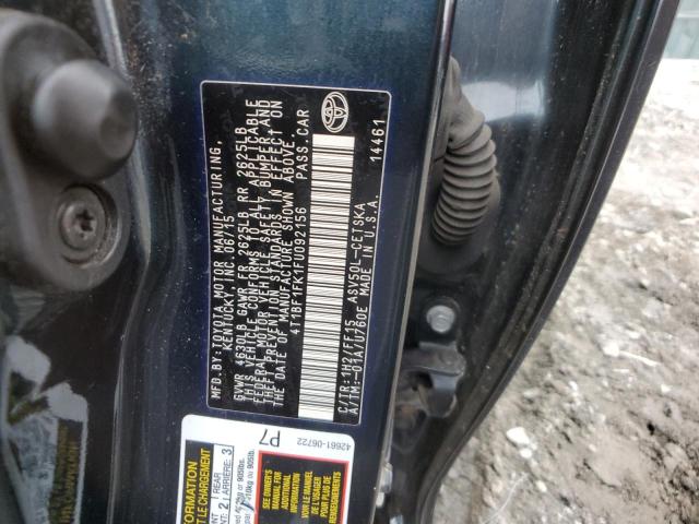 Photo 12 VIN: 4T1BF1FK1FU092156 - TOYOTA CAMRY 