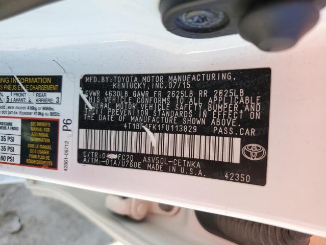 Photo 11 VIN: 4T1BF1FK1FU113829 - TOYOTA CAMRY LE 