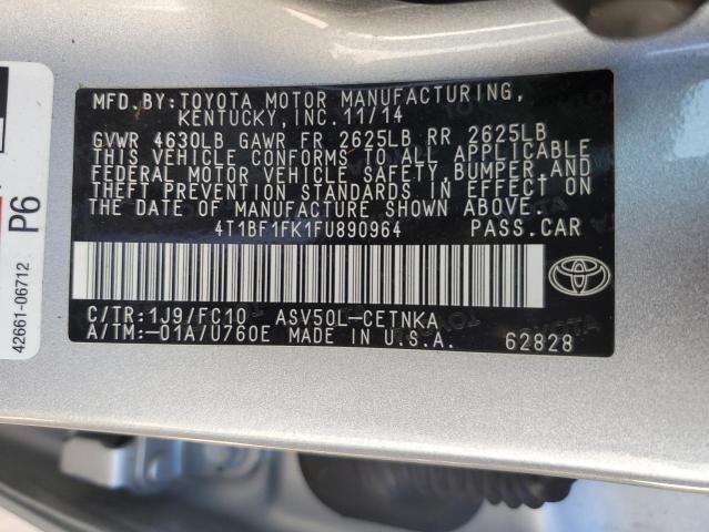 Photo 11 VIN: 4T1BF1FK1FU890964 - TOYOTA CAMRY LE 