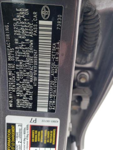 Photo 12 VIN: 4T1BF1FK1FU959247 - TOYOTA CAMRY 