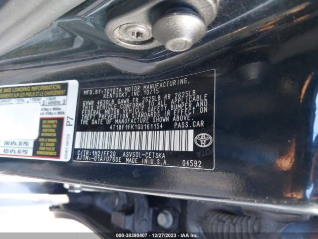 Photo 8 VIN: 4T1BF1FK1GU161154 - TOYOTA CAMRY 