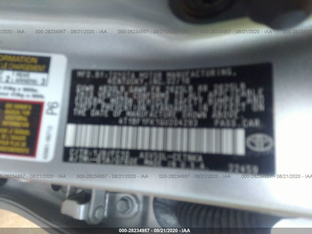 Photo 8 VIN: 4T1BF1FK1GU204293 - TOYOTA CAMRY 