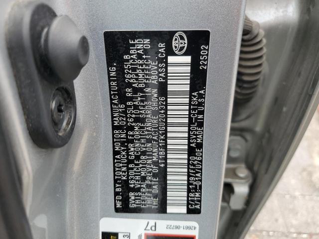 Photo 11 VIN: 4T1BF1FK1GU204326 - TOYOTA CAMRY LE 