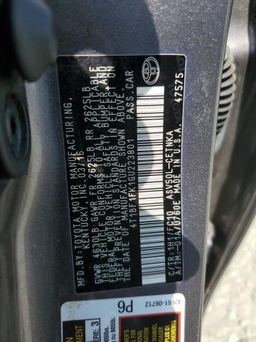 Photo 12 VIN: 4T1BF1FK1GU223801 - TOYOTA CAMRY 