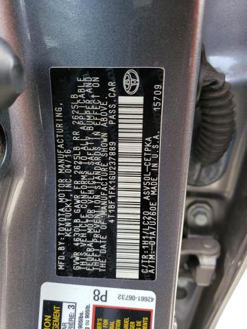 Photo 11 VIN: 4T1BF1FK1GU237889 - TOYOTA CAMRY LE 