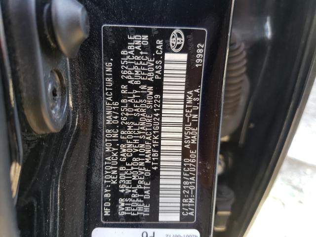 Photo 9 VIN: 4T1BF1FK1GU241229 - TOYOTA CAMRY LE 