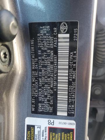 Photo 11 VIN: 4T1BF1FK1GU246897 - TOYOTA CAMRY LE 