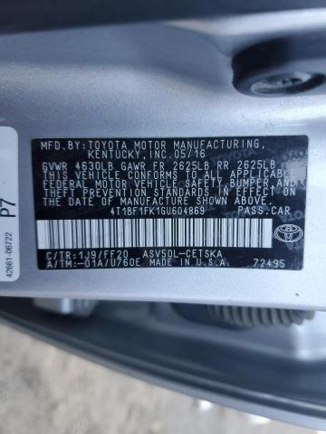 Photo 12 VIN: 4T1BF1FK1GU604869 - TOYOTA CAMRY LE 