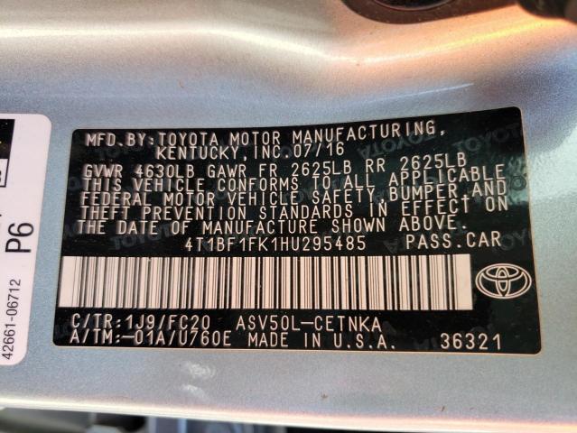 Photo 9 VIN: 4T1BF1FK1HU295485 - TOYOTA CAMRY LE 