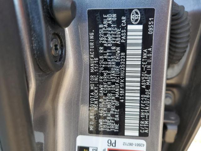 Photo 11 VIN: 4T1BF1FK1HU353238 - TOYOTA CAMRY LE 