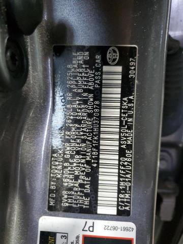 Photo 11 VIN: 4T1BF1FK1HU370878 - TOYOTA CAMRY LE 