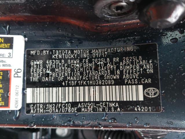 Photo 11 VIN: 4T1BF1FK1HU382089 - TOYOTA CAMRY LE 