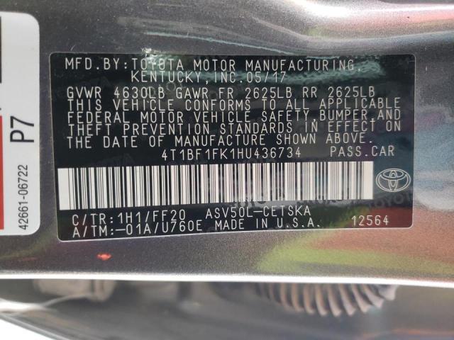 Photo 11 VIN: 4T1BF1FK1HU436734 - TOYOTA CAMRY LE 