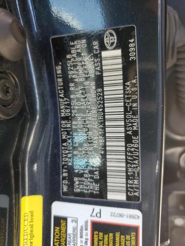 Photo 11 VIN: 4T1BF1FK1HU452528 - TOYOTA CAMRY LE 