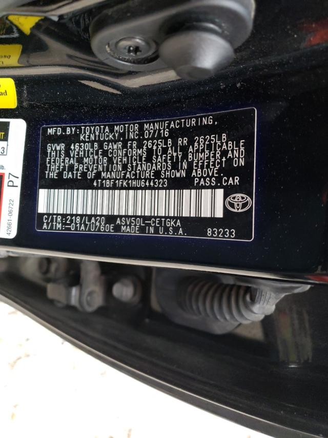 Photo 9 VIN: 4T1BF1FK1HU644323 - TOYOTA CAMRY 