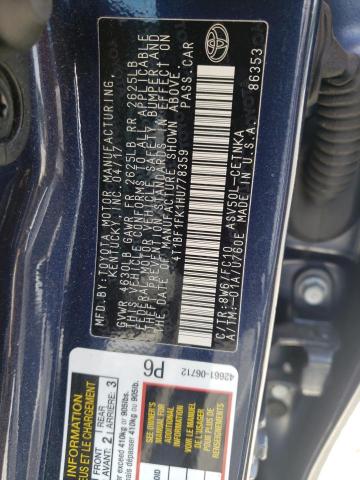 Photo 11 VIN: 4T1BF1FK1HU778359 - TOYOTA CAMRY LE 