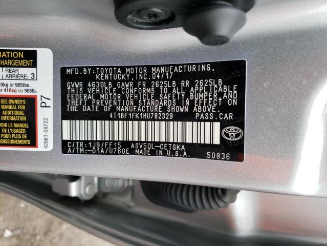 Photo 11 VIN: 4T1BF1FK1HU782329 - TOYOTA CAMRY LE 